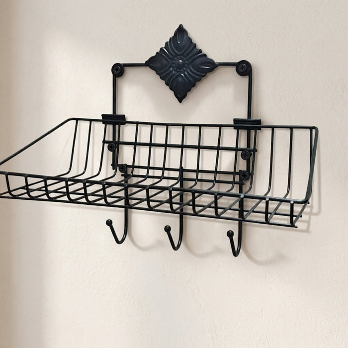 Metal Wire Storage Rack- Multipurpose Shelf Rack for Household items, Kitchen items, bathroom items and Everyday Essentials.
