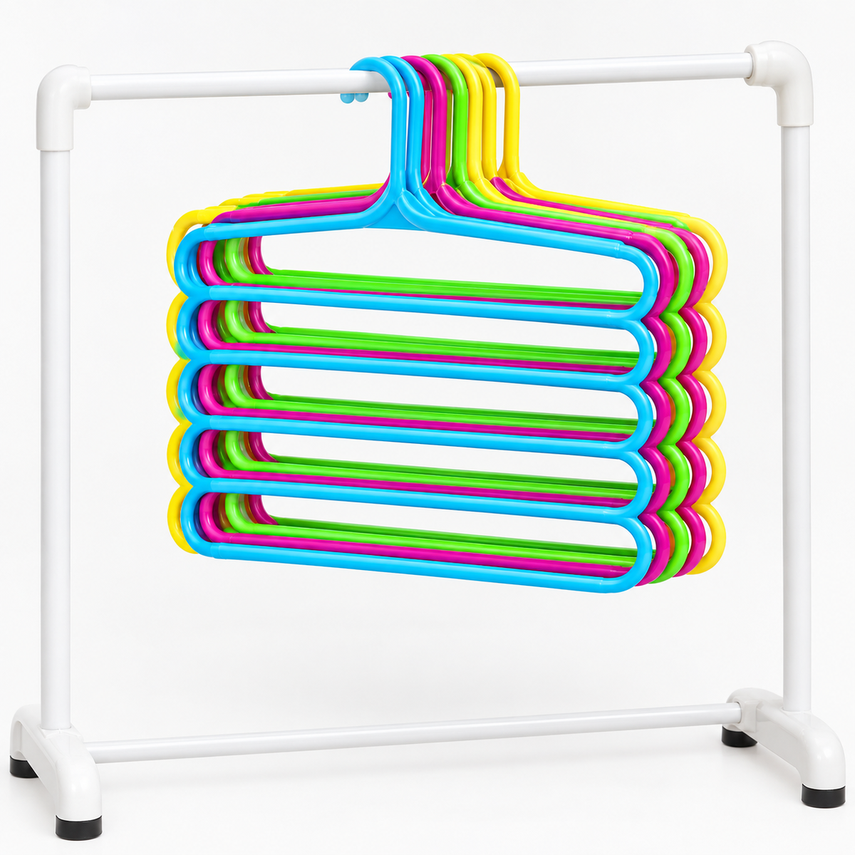 5-Layer Multifunctional Space-Saving Hanger for Clothes, Pants, belts, etc.