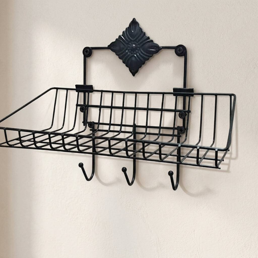 Metal Wire Storage Rack- Multipurpose Shelf Rack for Household items, Kitchen items, bathroom items and Everyday Essentials.
