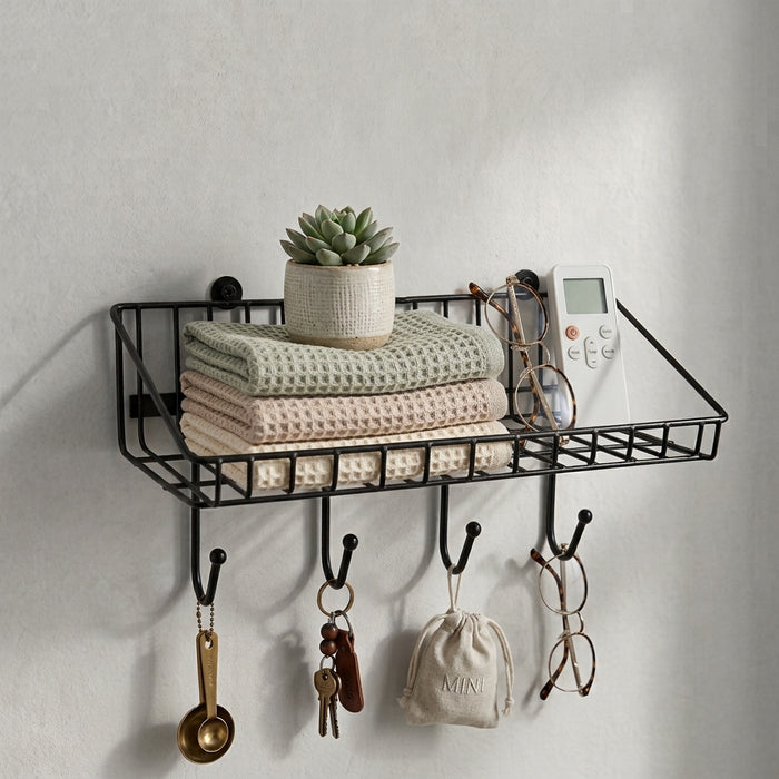 Metal Wire Storage Rack- Multipurpose Shelf Rack for Household items, Kitchen and bathroom items and Everyday Essentials.