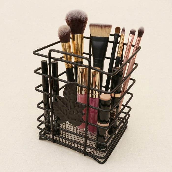 Metal Wire Storage Basket-Multi-Purpose Storage organizer for Makeup, Kitchen & Bathroom.