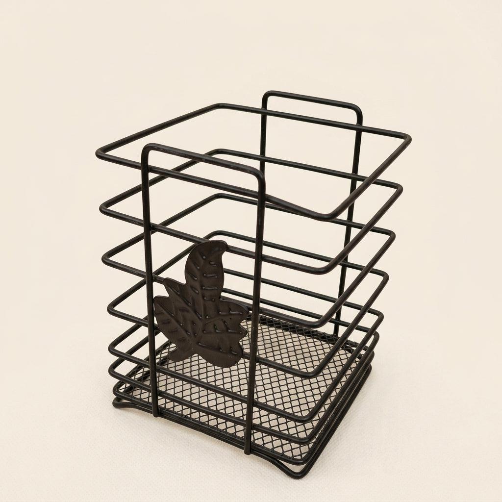 Metal Wire Storage Basket-Multi-Purpose Storage organizer for Makeup, Kitchen & Bathroom.
