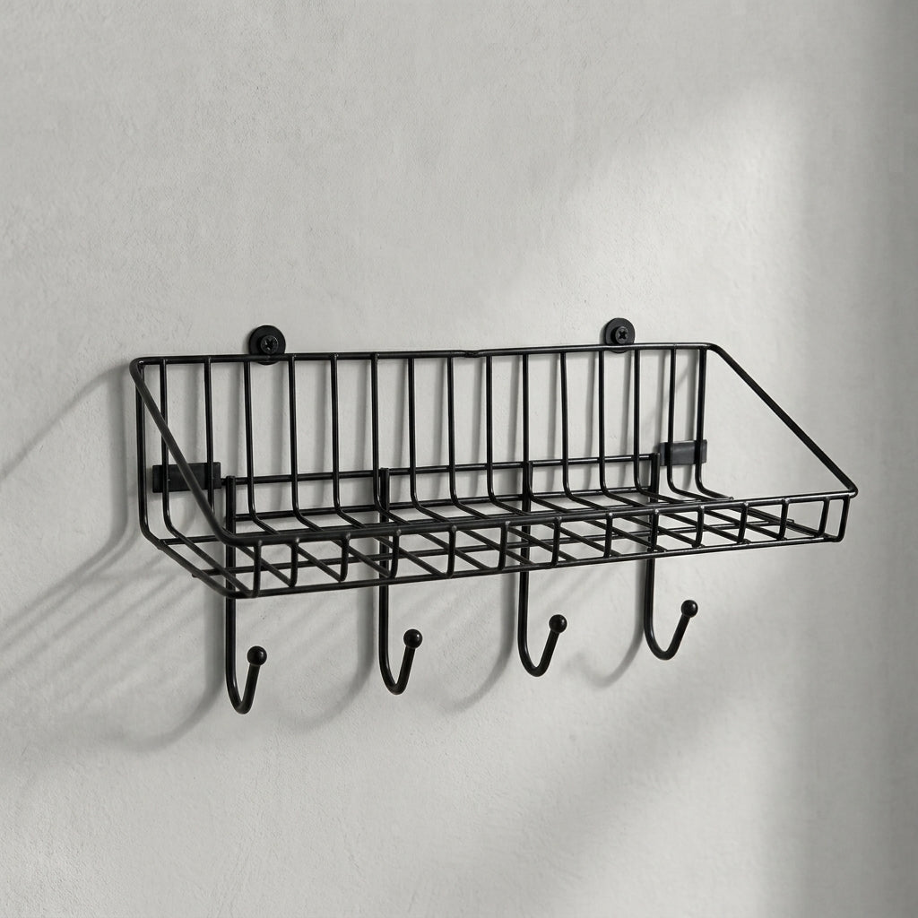 Metal Wire Storage Rack- Multipurpose Shelf Rack for Household items, Kitchen and bathroom items and Everyday Essentials.